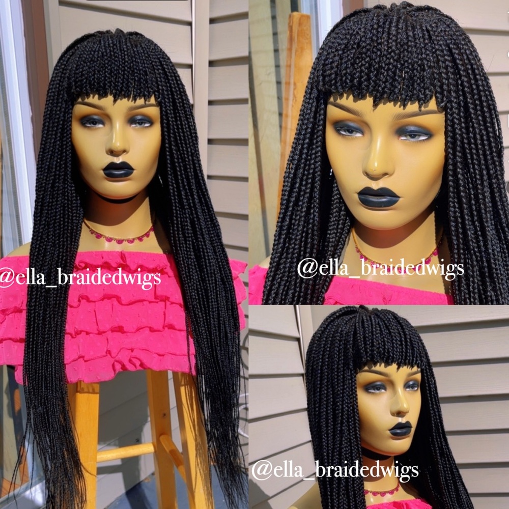 Braided wigs fring box braids wig